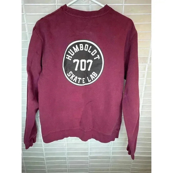 SM Double sided Independent Trading Co. Long Sleeve Shirt Maroon heavy cotton - Picture 6 of 8